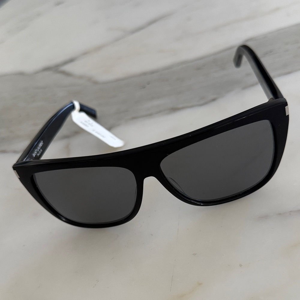 Brand New Saint Laurent SL 1 001 Black Sunglasses